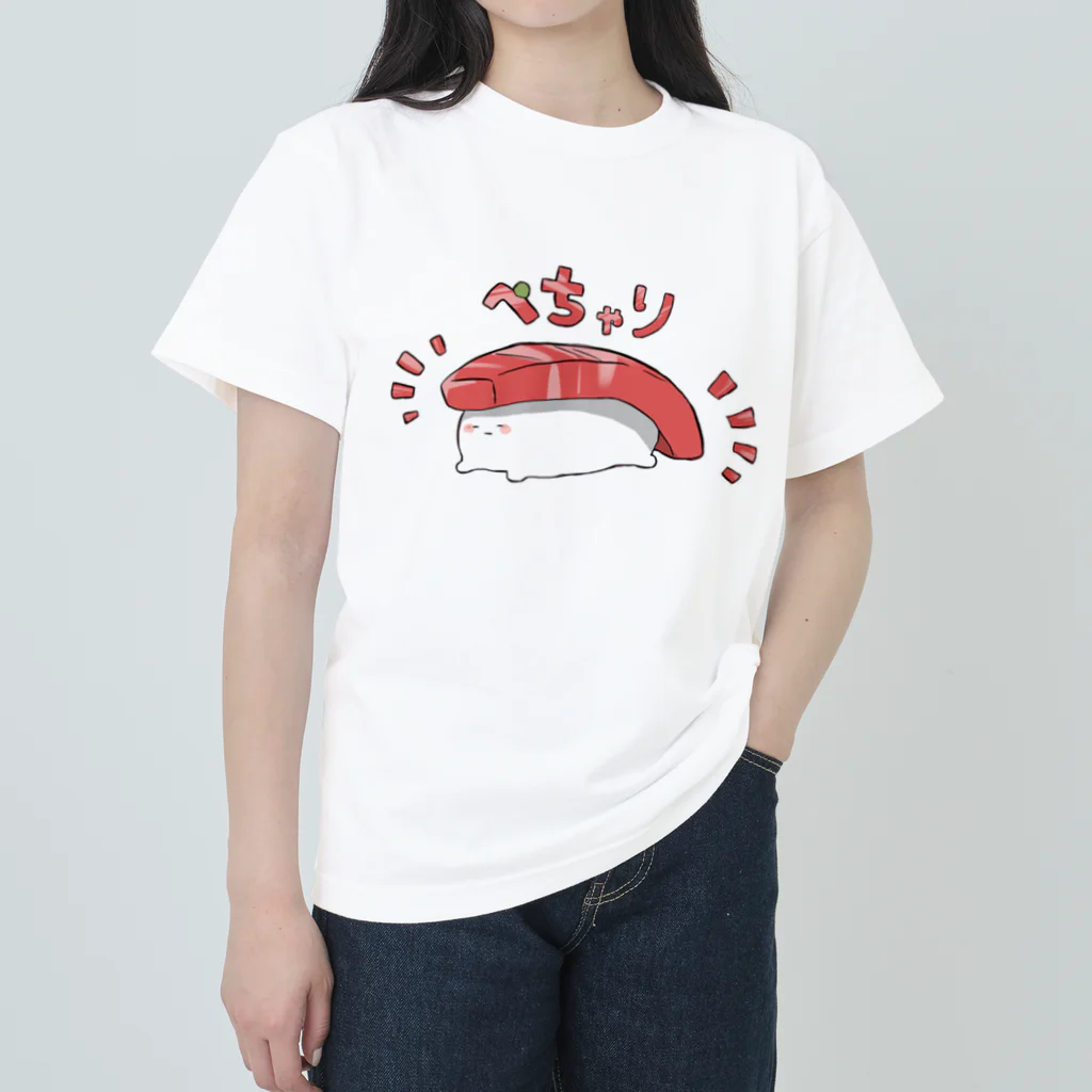 伊達丸のぺちゃりまぐろくん ヘビーウェイトTシャツ