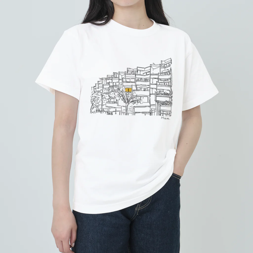 _Hem_のツボな建物_No.１ ヘビーウェイトTシャツ