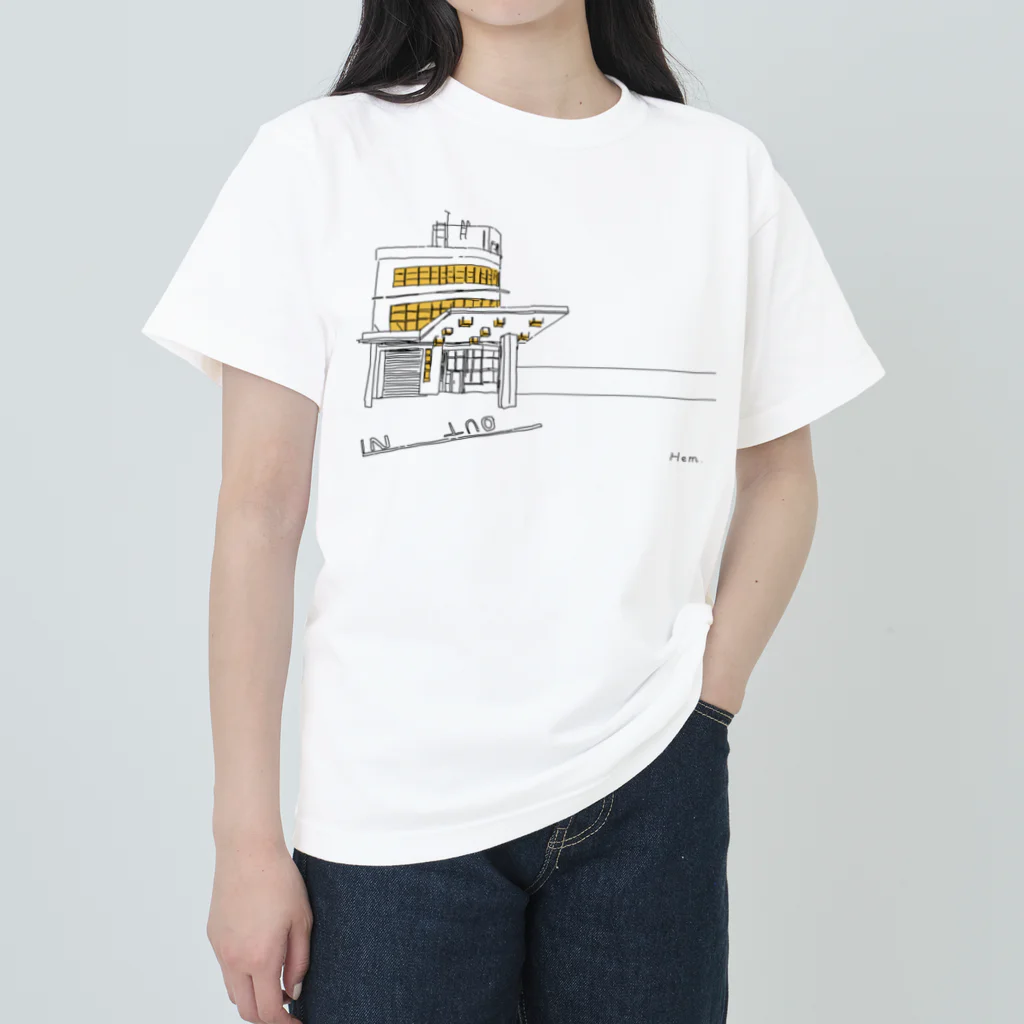 _Hem_のツボな建物_No.3 Heavyweight T-Shirt