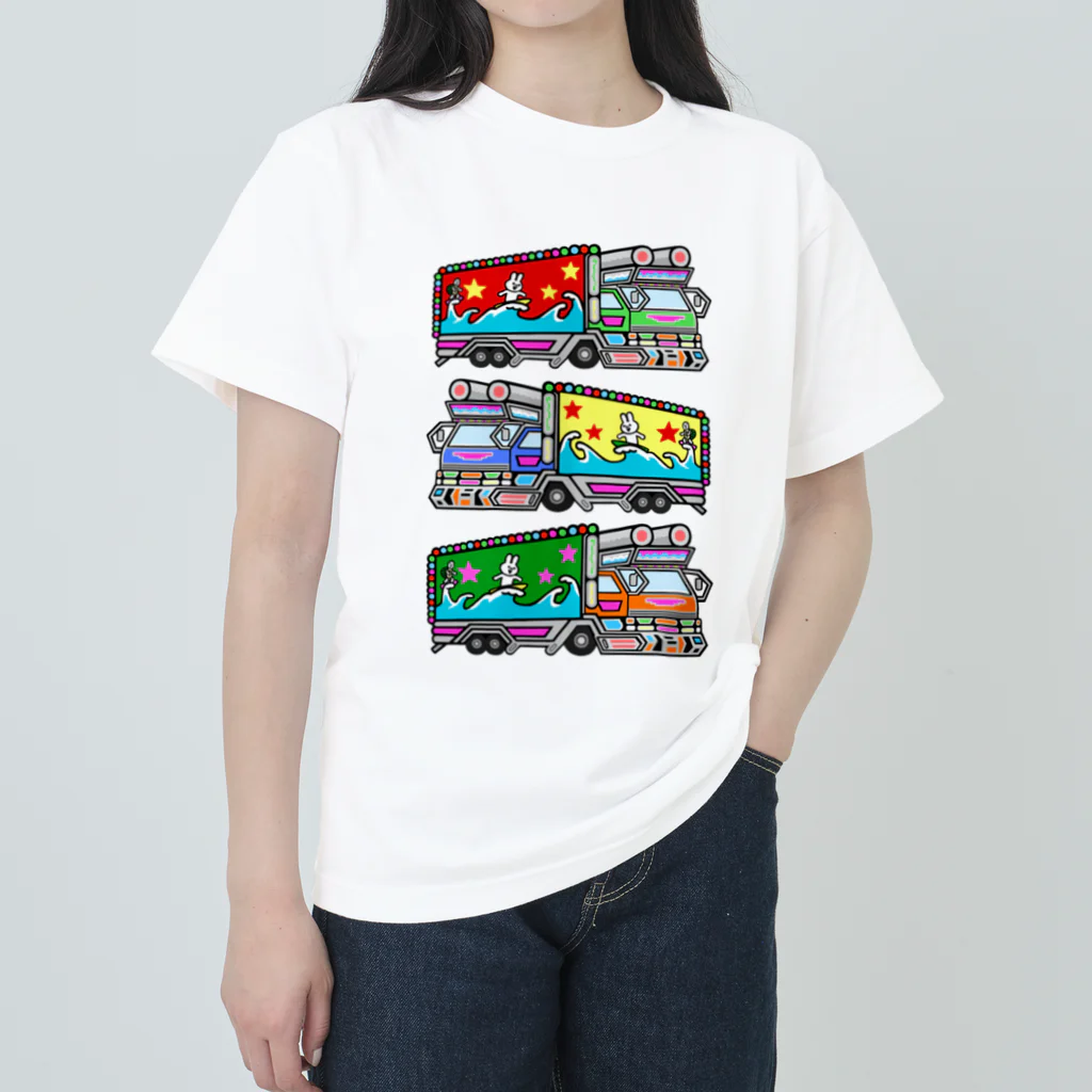 P-STYLEのトラックトリオ(カラーver.) ヘビーウェイトTシャツ