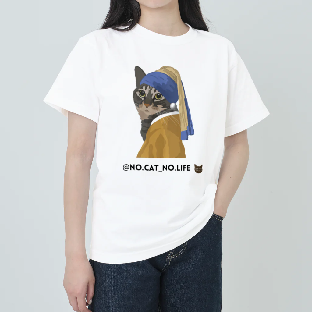 猫のイラスト屋さんのmie ヘビーウェイトTシャツ