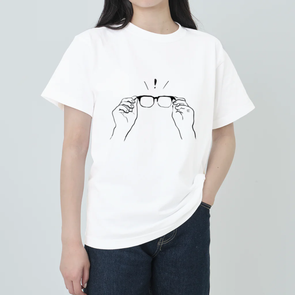 ｙｕｋｉのglasses left ヘビーウェイトTシャツ