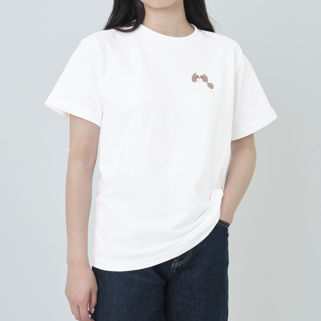 Kotetsu diary(SUZURI店)のゆるゆるシーズー Heavyweight T-Shirt
