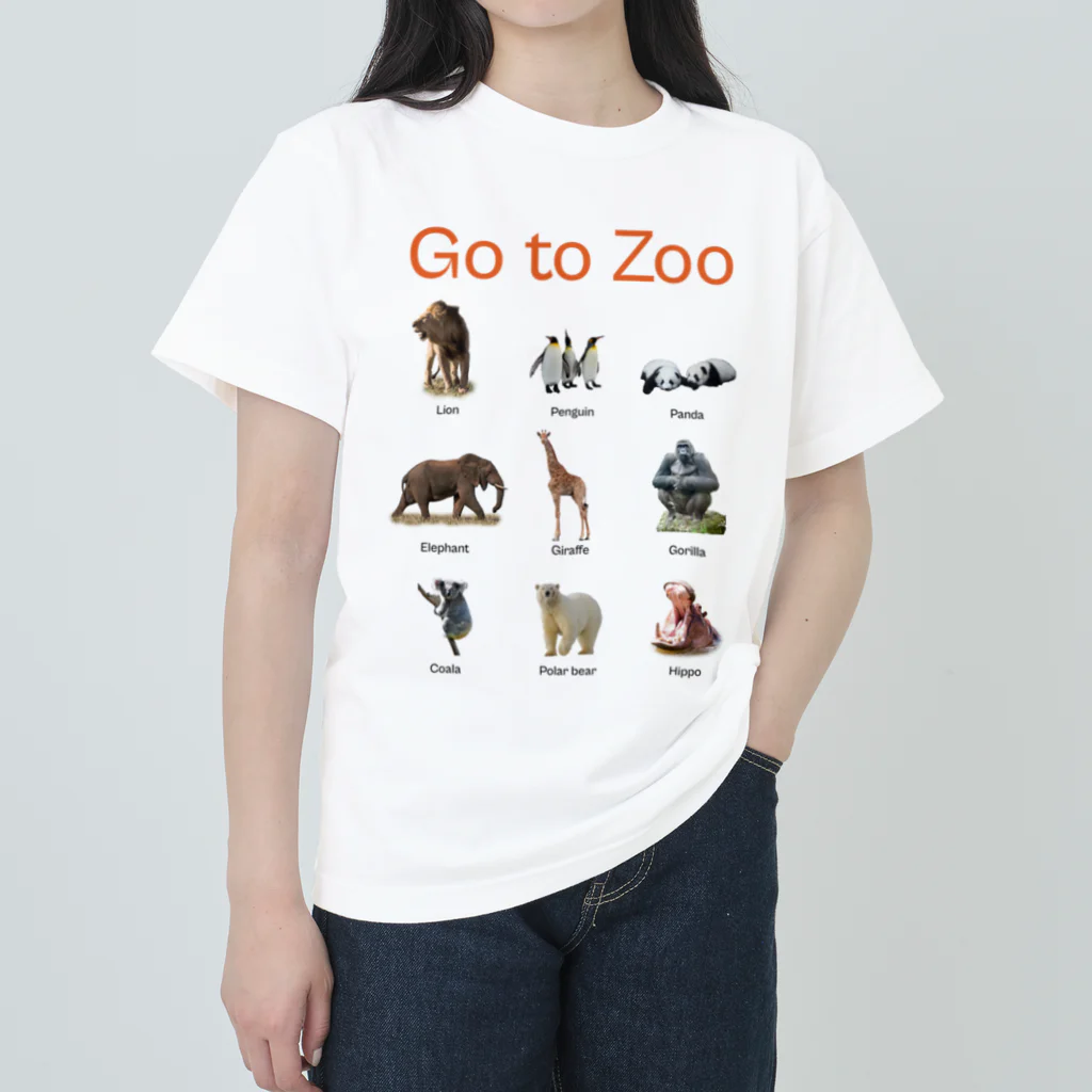 Everything_Uniformsの動物園に行く時 Heavyweight T-Shirt