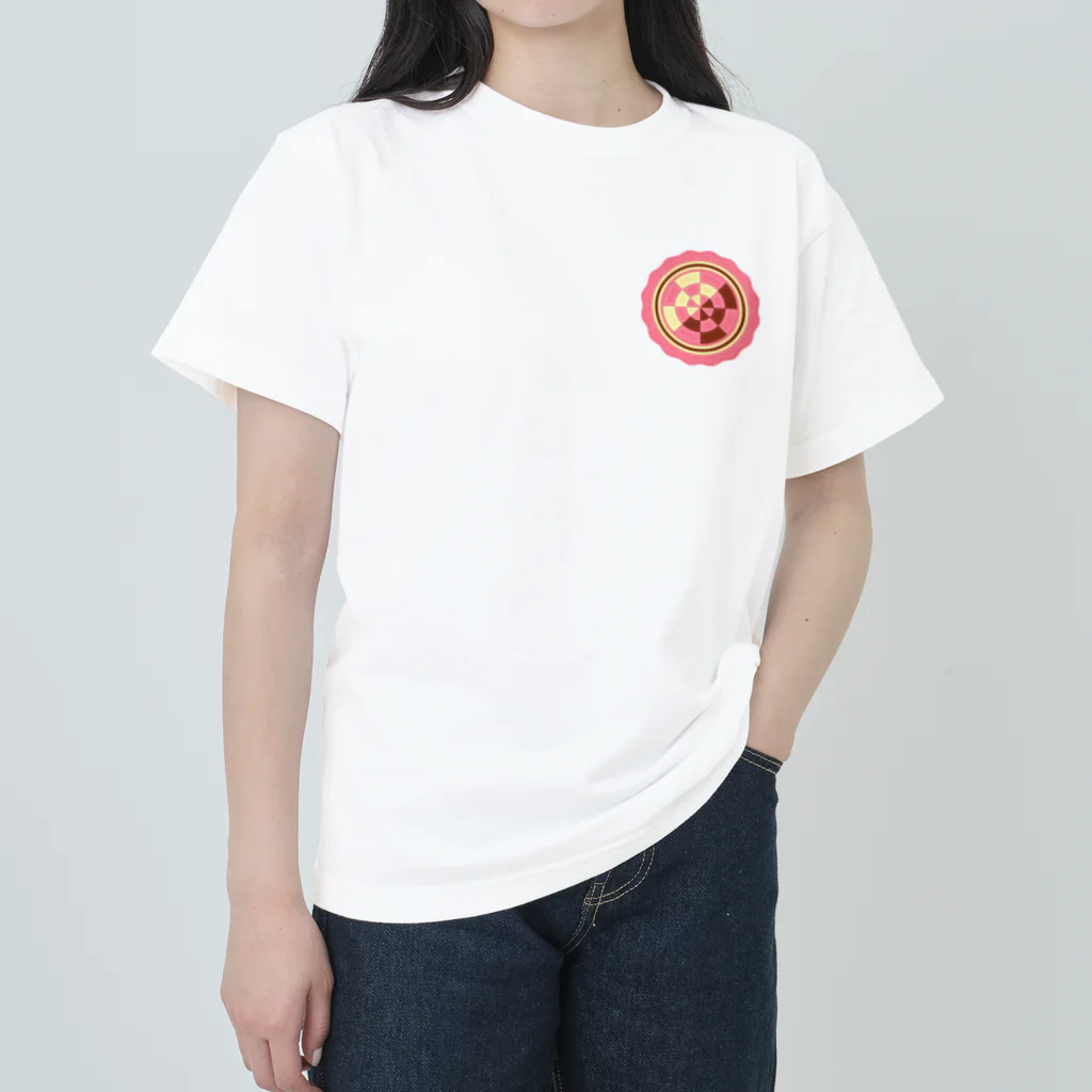 ハナドリカ SUZURI店の花の形の板チョコ(苺) Heavyweight T-Shirt