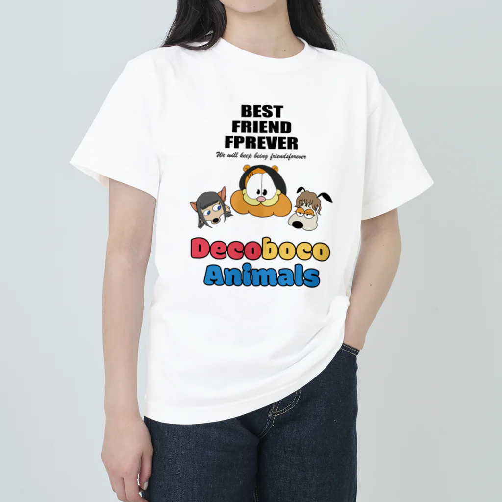 色にまみれるアニマル達のはな Heavyweight T-Shirt