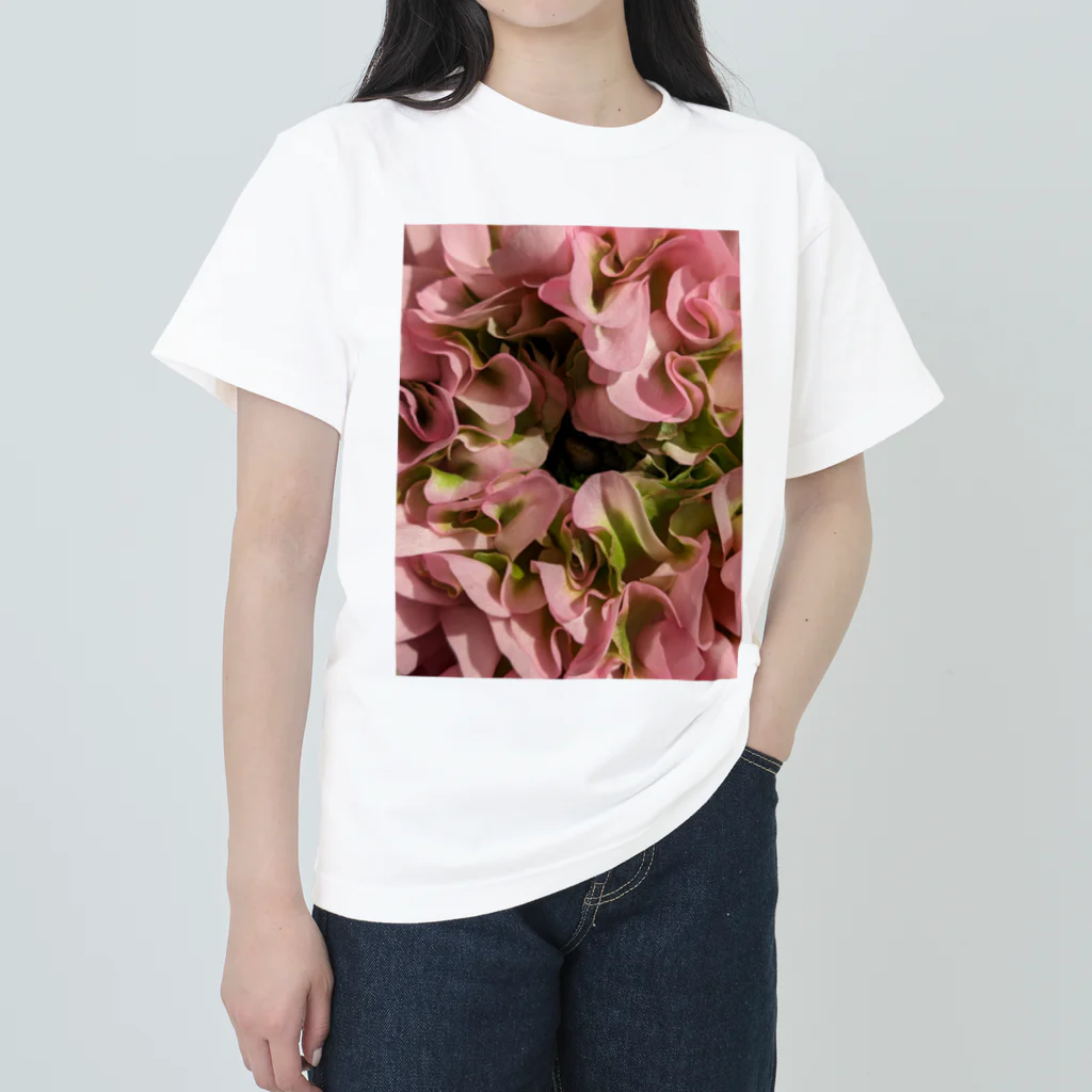 Ficusのひらひらラナンキュラス Heavyweight T-Shirt