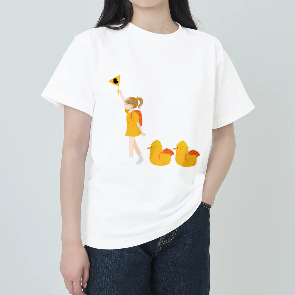 くるぶしのドット絵アヒル Heavyweight T-Shirt