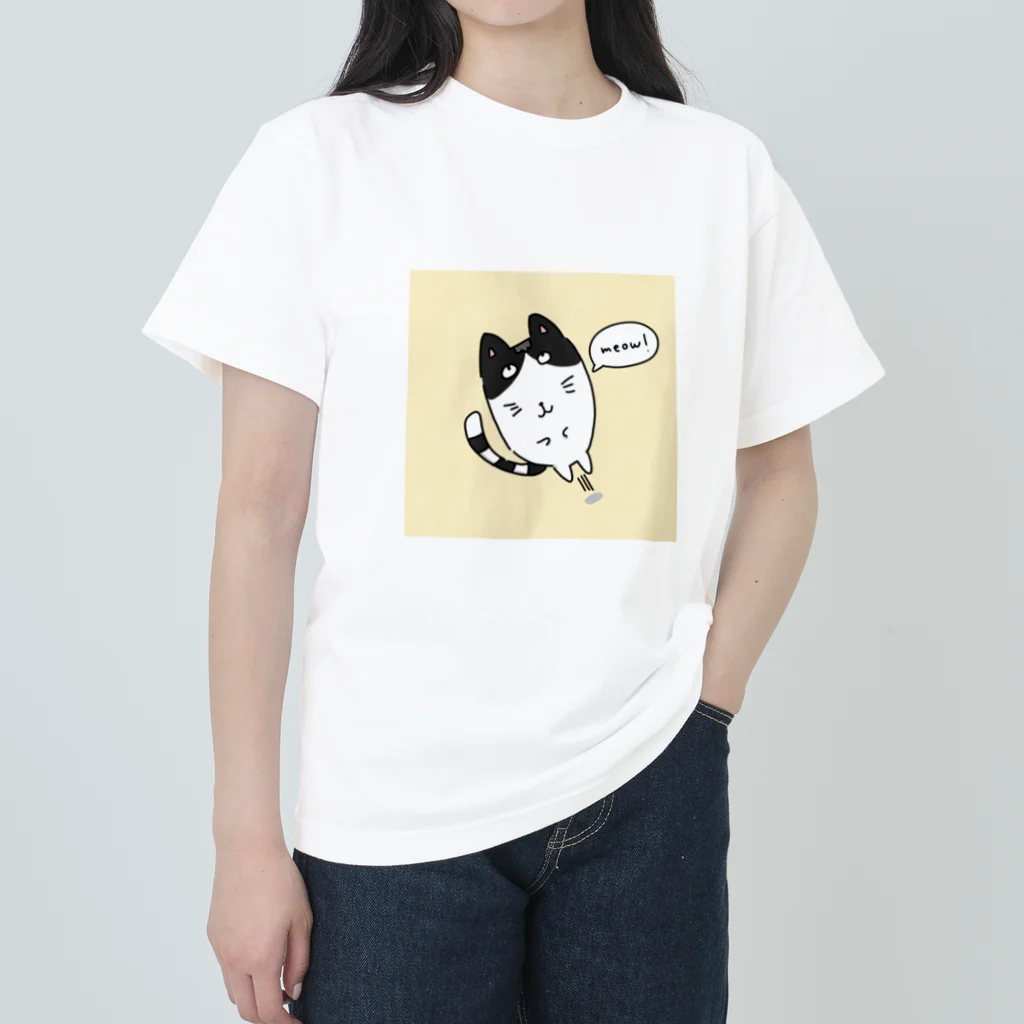 Jam_charactersのMeow! ヘビーウェイトTシャツ