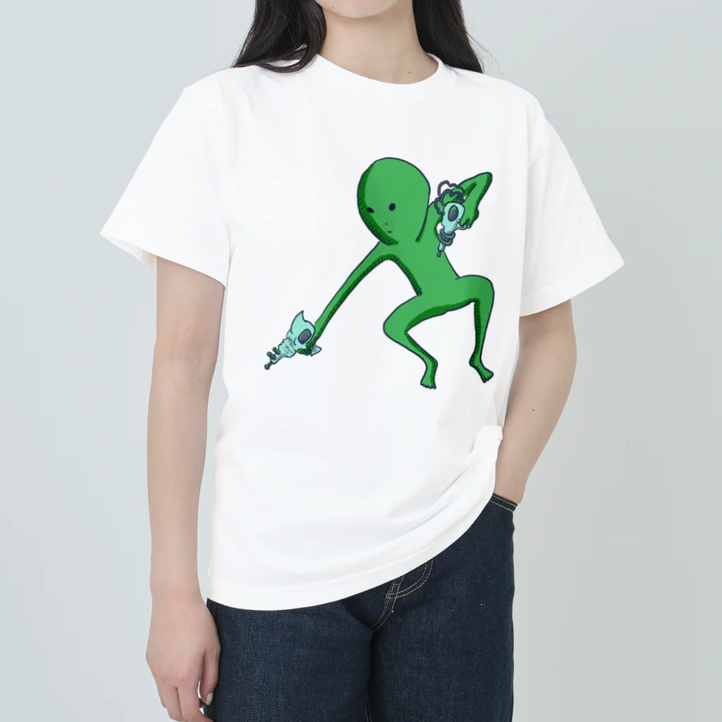 doteauの宇宙人くん：光線ピューピュー Heavyweight T-Shirt