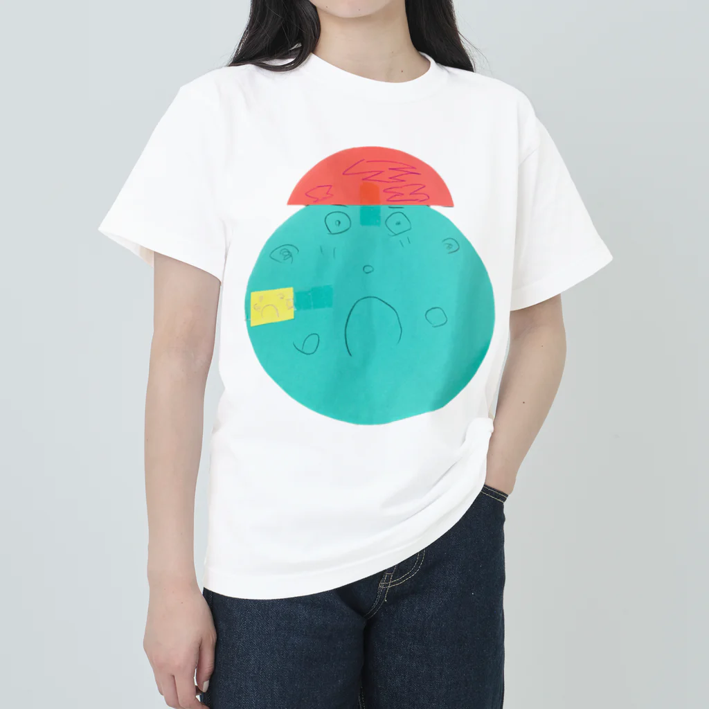 KidsArtの【子どもの絵】びっくりくん Heavyweight T-Shirt