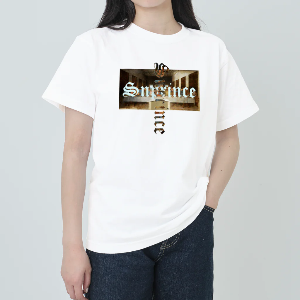 王子のアパレル SnprinceのSnprince 最後の晩餐logo ヘビーウェイトTシャツ