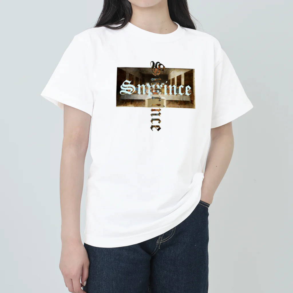 王子のアパレル SnprinceのSnprince 最後の晩餐logo Heavyweight T-Shirt