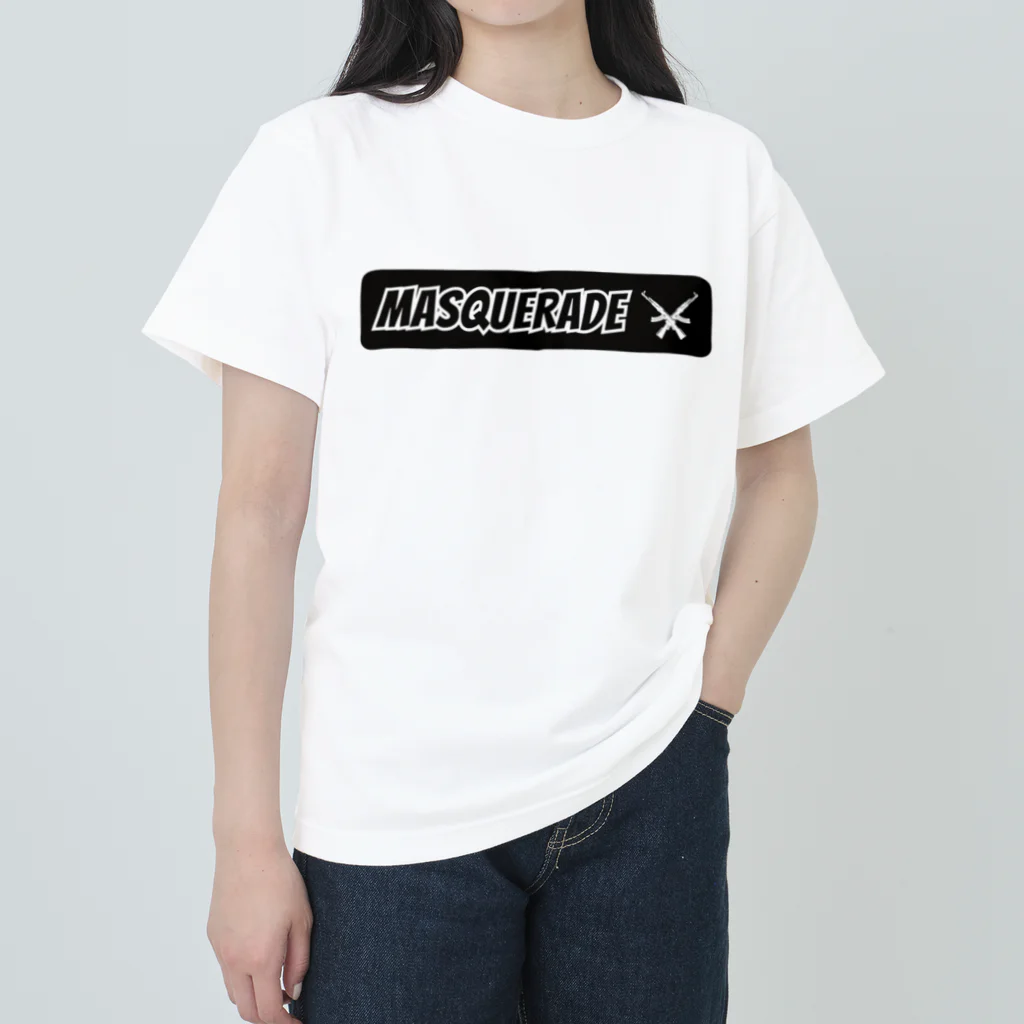 公式MasqueradeのMasqueradeロゴテキスト ヘビーウェイトTシャツ