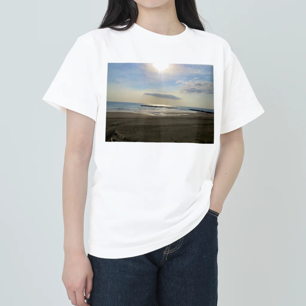 あべこのお店 の北海道の朝 Heavyweight T-Shirt