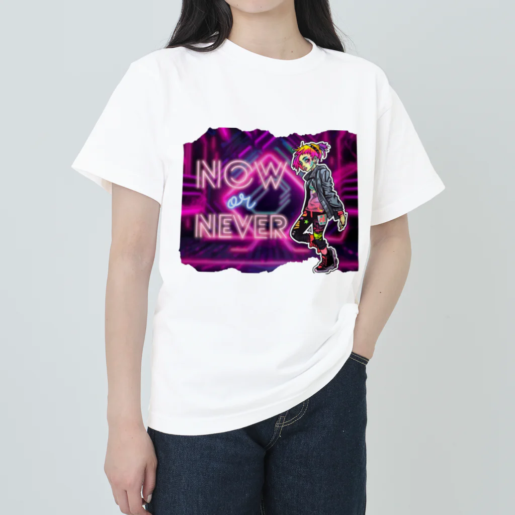 Vibrant Novaのsyber punk girl#2 ヘビーウェイトTシャツ