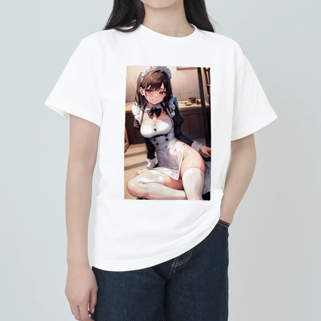 天乃鯱のメイドのお姉さん Heavyweight T-Shirt