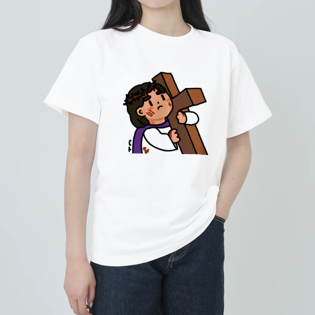 littleonesの十字架 Good friday ヘビーウェイトTシャツ