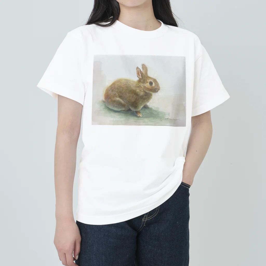 たかはしの絵のもののうさぎのうめちゃん Heavyweight T-Shirt