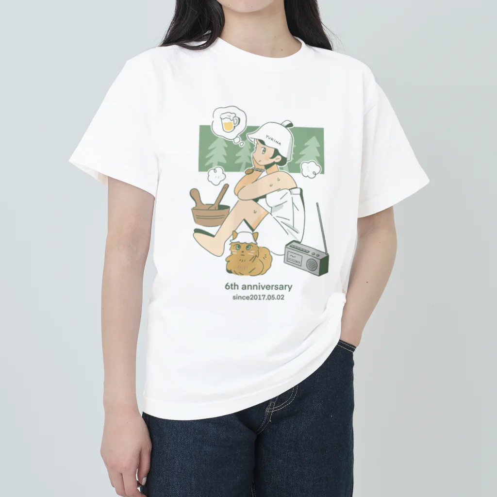 ゆきなの6周年記念 ゆきなの湯  Heavyweight T-Shirt