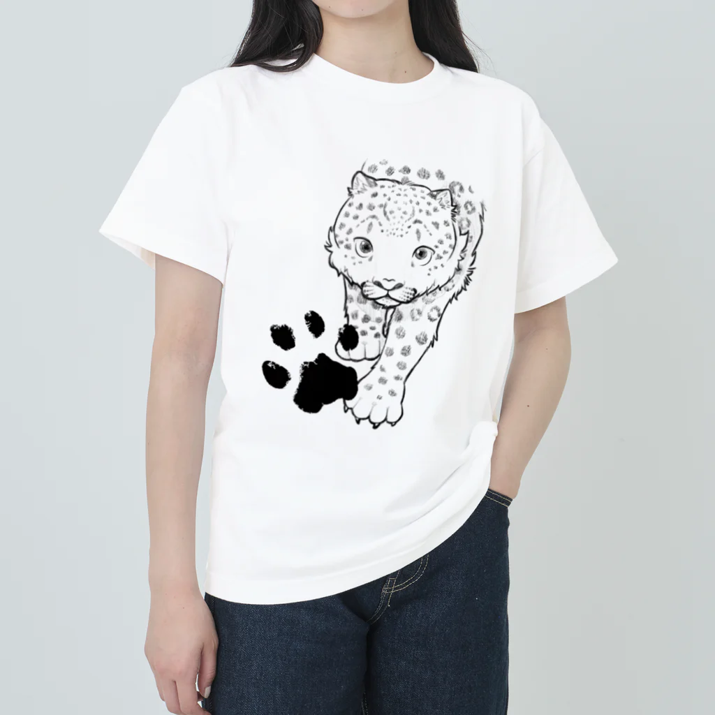 mofful.のユキヒョウ - snowleopard ヘビーウェイトTシャツ