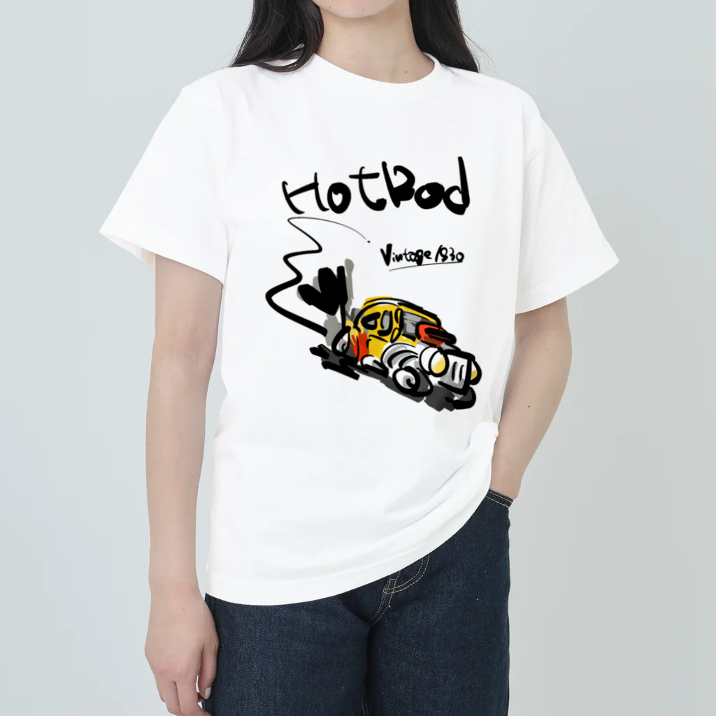 スタジオばんやのホットロッド Heavyweight T-Shirt