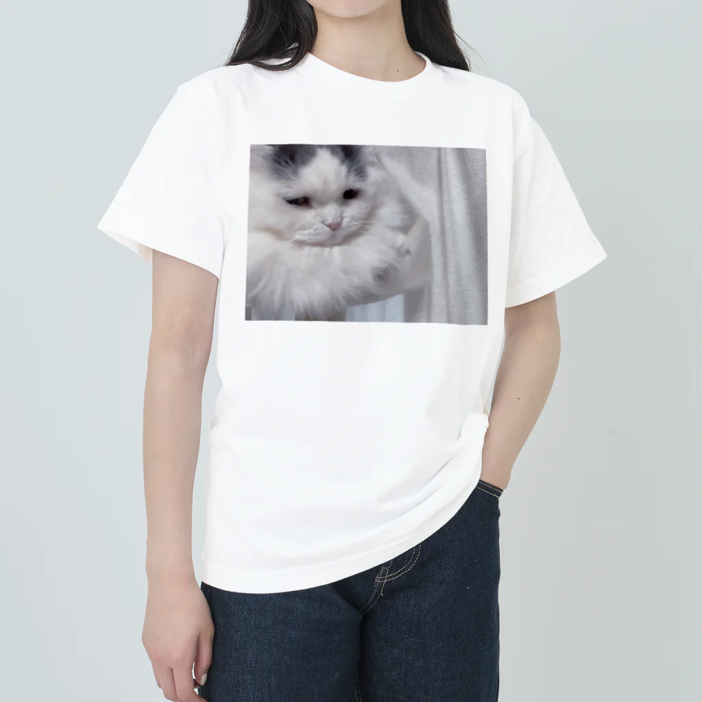 mameomameの悲壮感あふれるおまめ ヘビーウェイトTシャツ