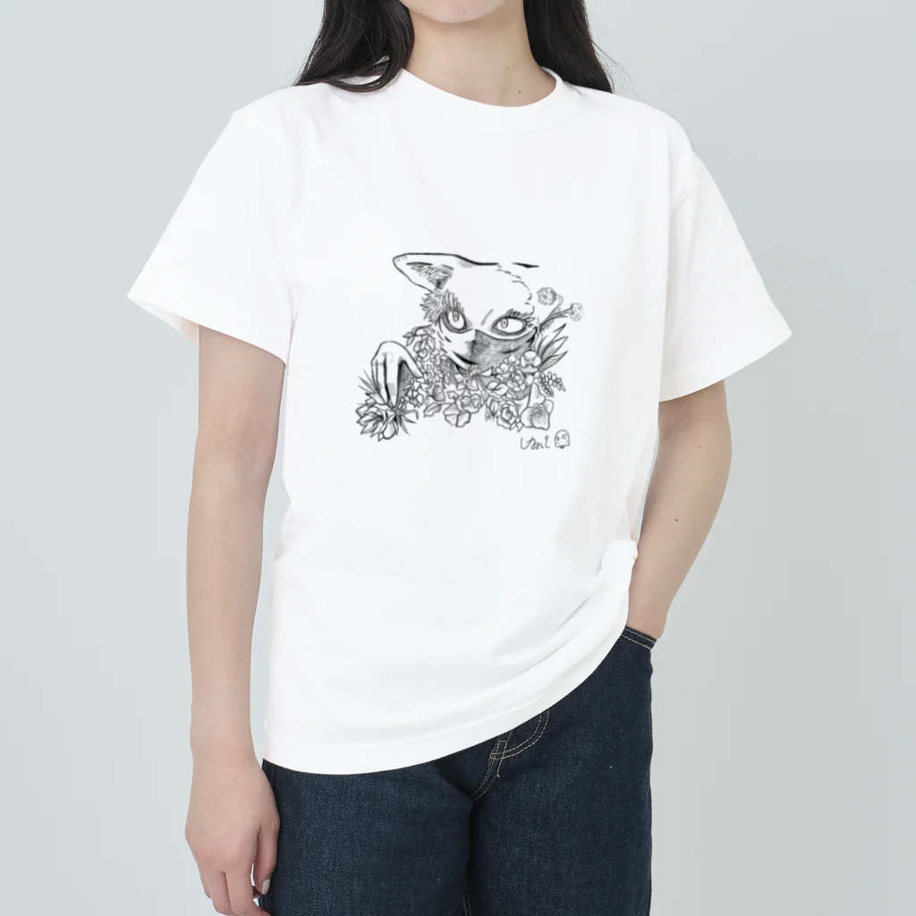 海の怪猫 Heavyweight T-Shirt