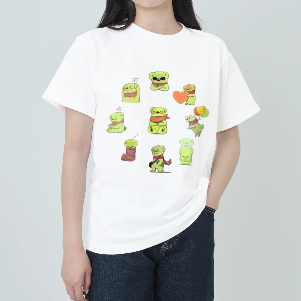 海のくまくんの集い ヘビーウェイトTシャツ