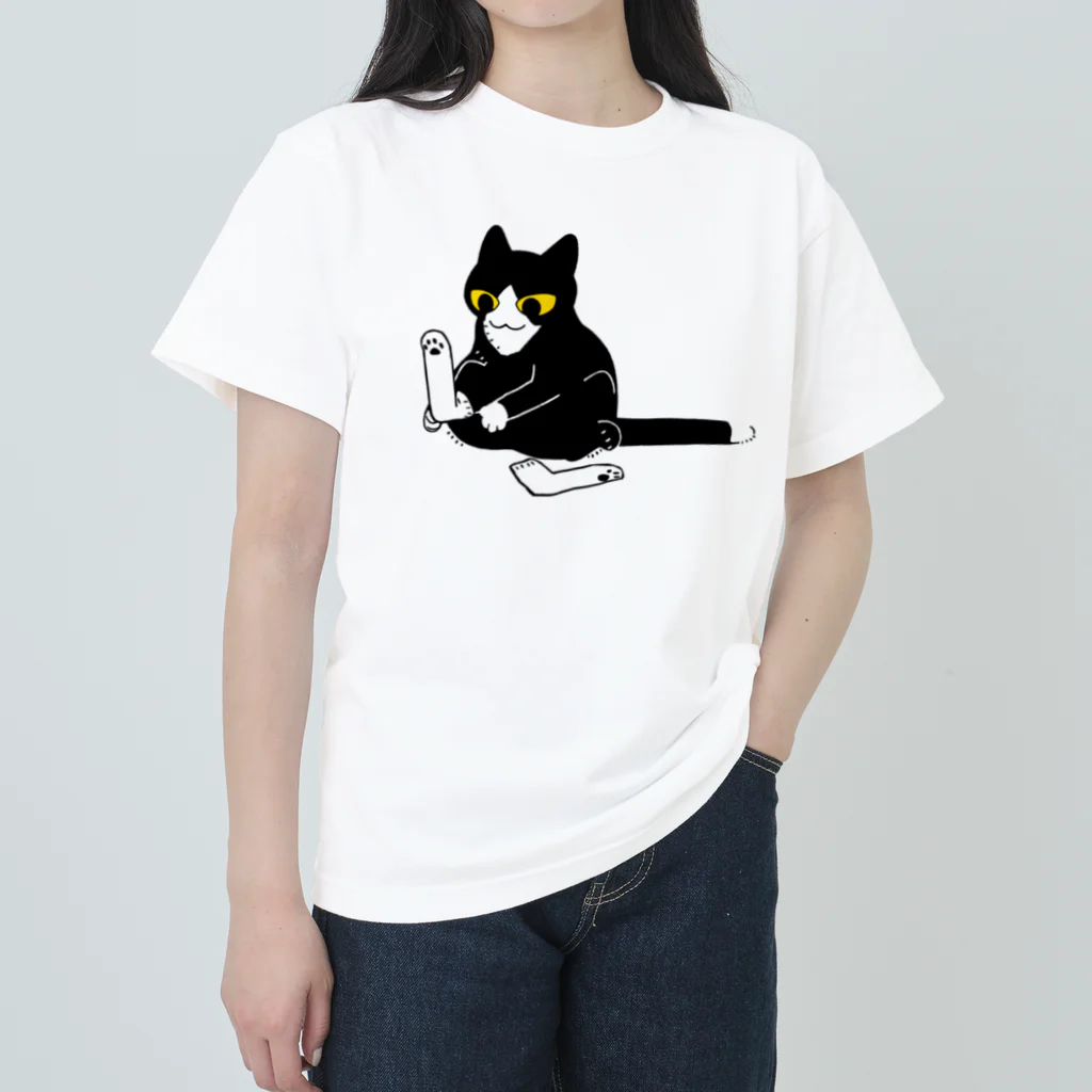 ふじひとのくつした猫 Heavyweight T-Shirt