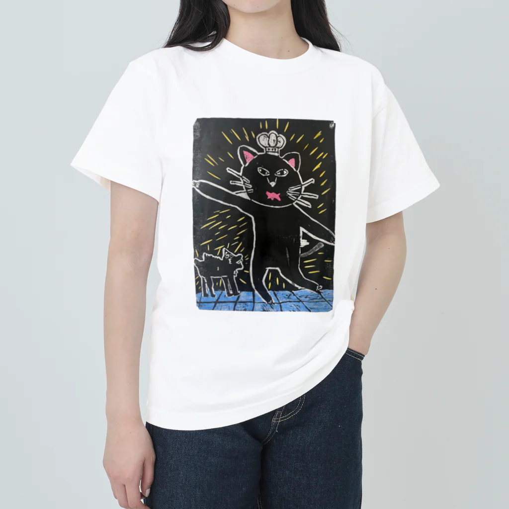 KPseiのsei03.h・ねこといぬ ヘビーウェイトTシャツ