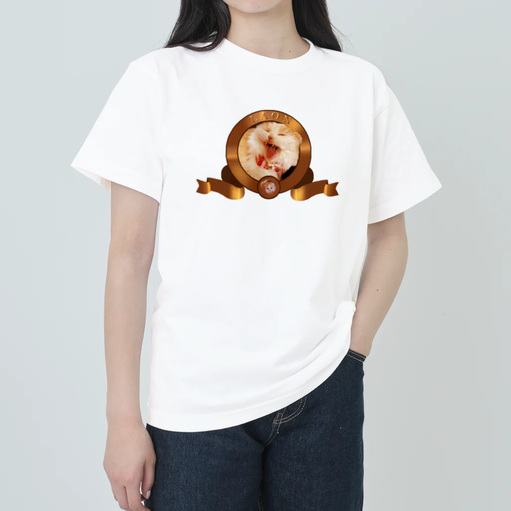 ｱ！！！ﾈｺﾁｬﾝ！！！！！！！！のらおんちゃんだ！！ ヘビーウェイトTシャツ