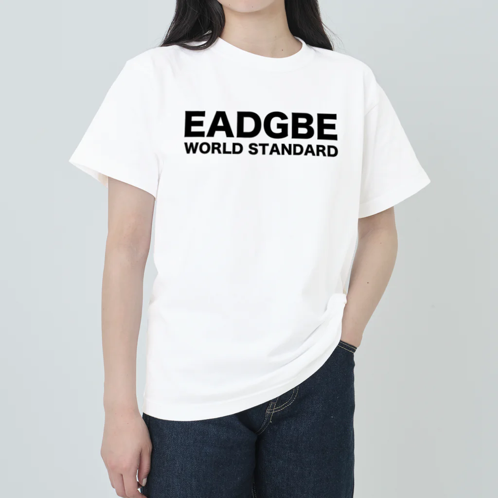 大賀ギタースクール - オフィシャルストアのEADGBE スタンダードチューニングTシャツ Heavyweight T-Shirt