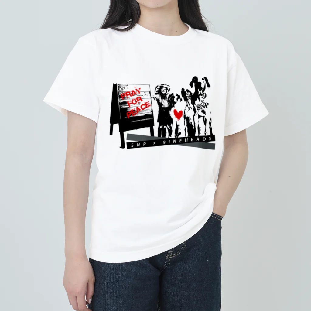 王子のアパレル SnprinceのSnp×9ine PrayForPeace Heavyweight T-Shirt