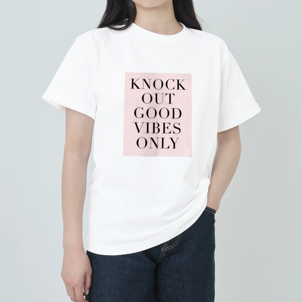 knockoutgoodのKOGD_GoodVibesOnly ヘビーウェイトTシャツ