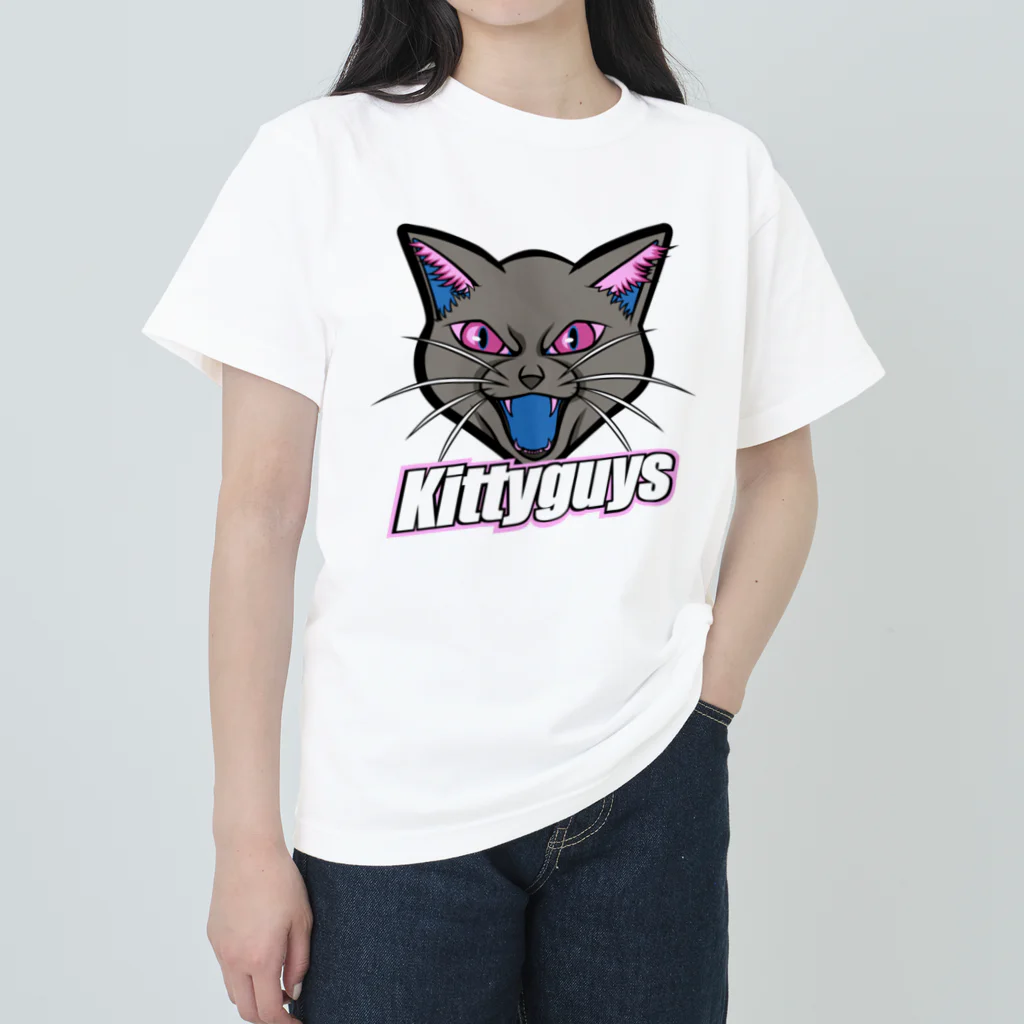 Kitty Guys Co., Ltd.のKittyguys Cat ヘビーウェイトTシャツ