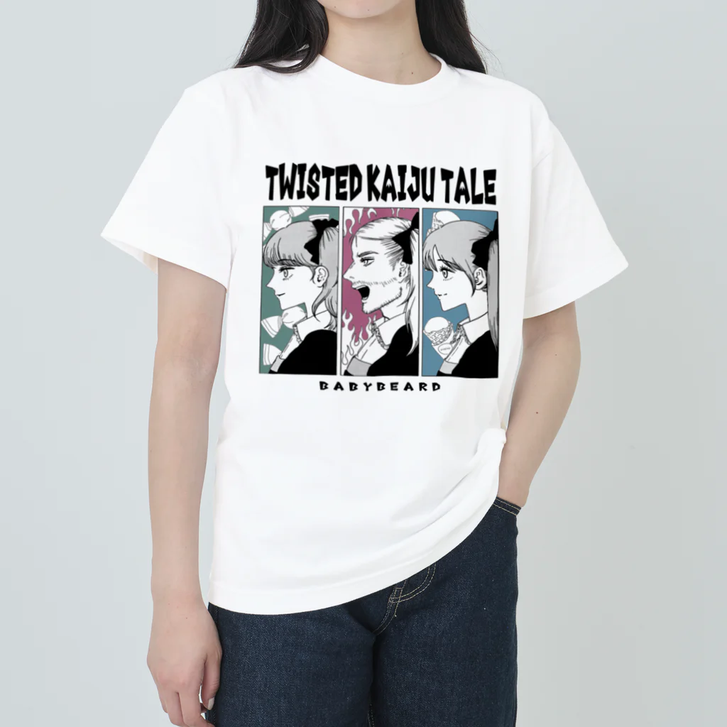 BABYBEARDのBABYBEARD "Twisted Kaiju Tale" ヘビーウェイトTシャツ