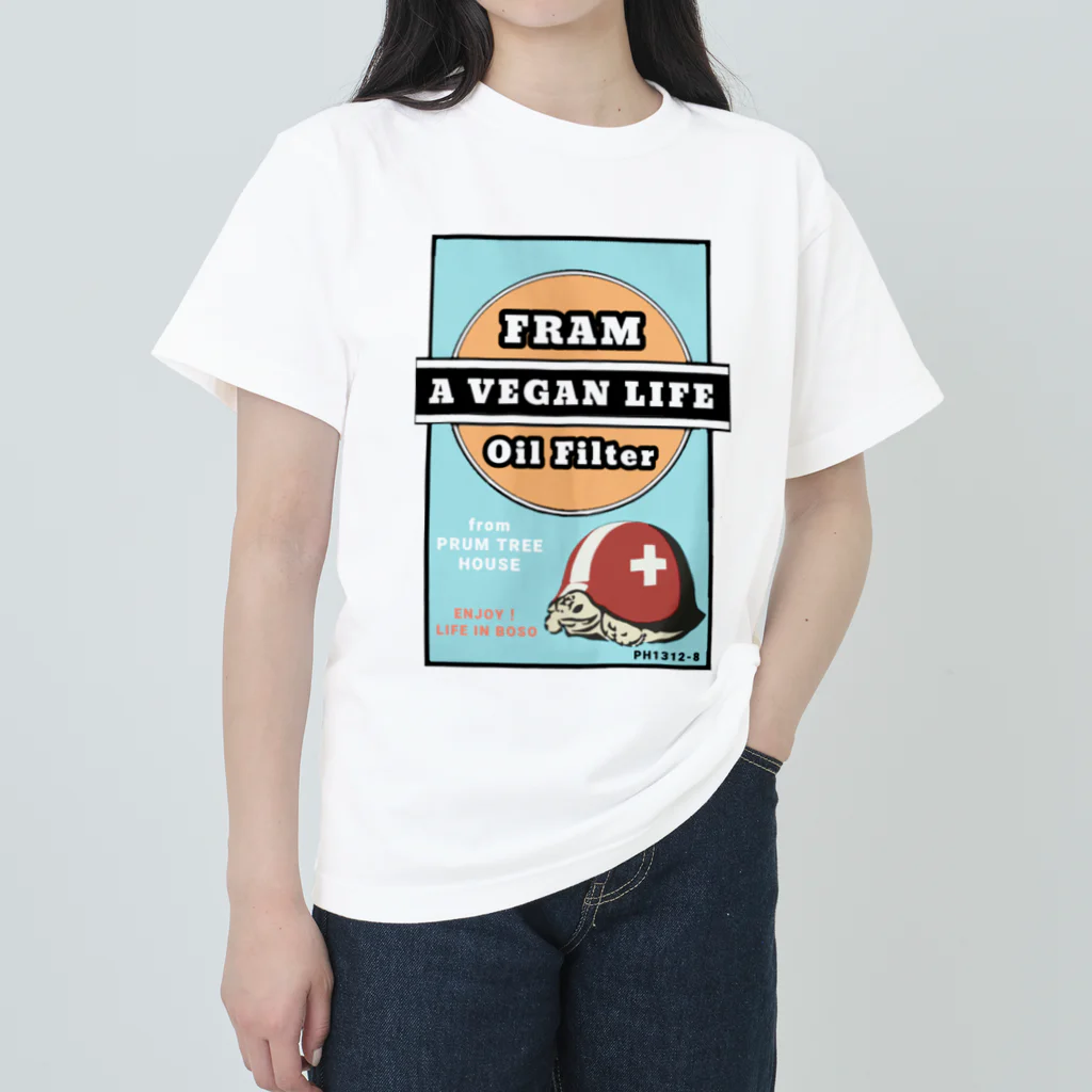 A VEGAN LIFEのA VEGAN LIFE（ブルー） ヘビーウェイトTシャツ