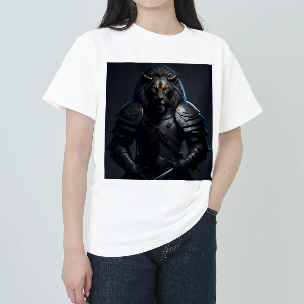 AI-assembleの百獣の王ライオン侍 ヘビーウェイトTシャツ