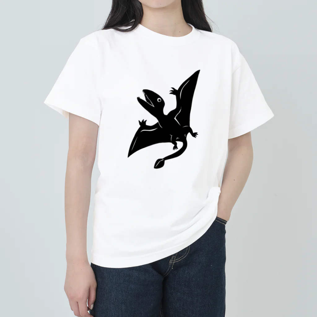 Kelfoy.のディモルフォドン(黒) Heavyweight T-Shirt