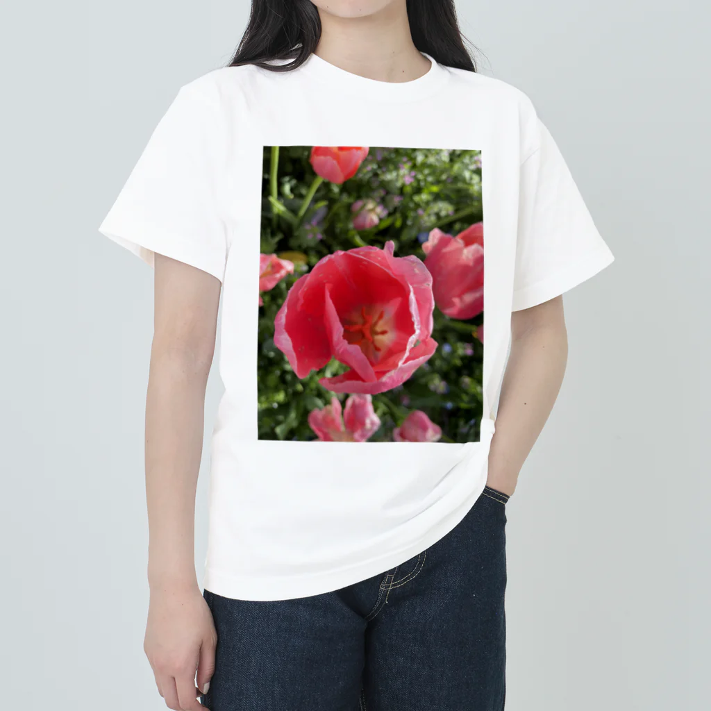 桜のチューリップ Heavyweight T-Shirt