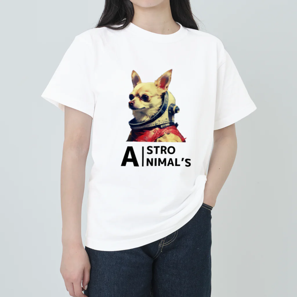 ASTRO AIのASTRO ANIMAL'S chihuahua ヘビーウェイトTシャツ