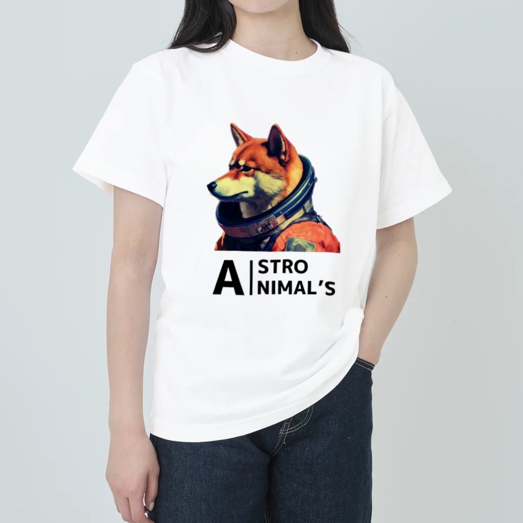 ASTRO AIのASTRO ANIMAL'S shiba inu Heavyweight T-Shirt