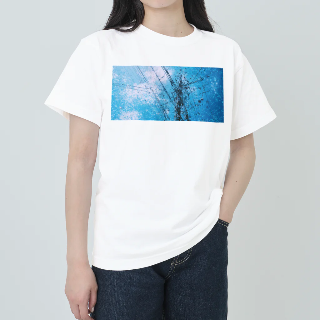 PixVoxFoxの夏空 ヘビーウェイトTシャツ