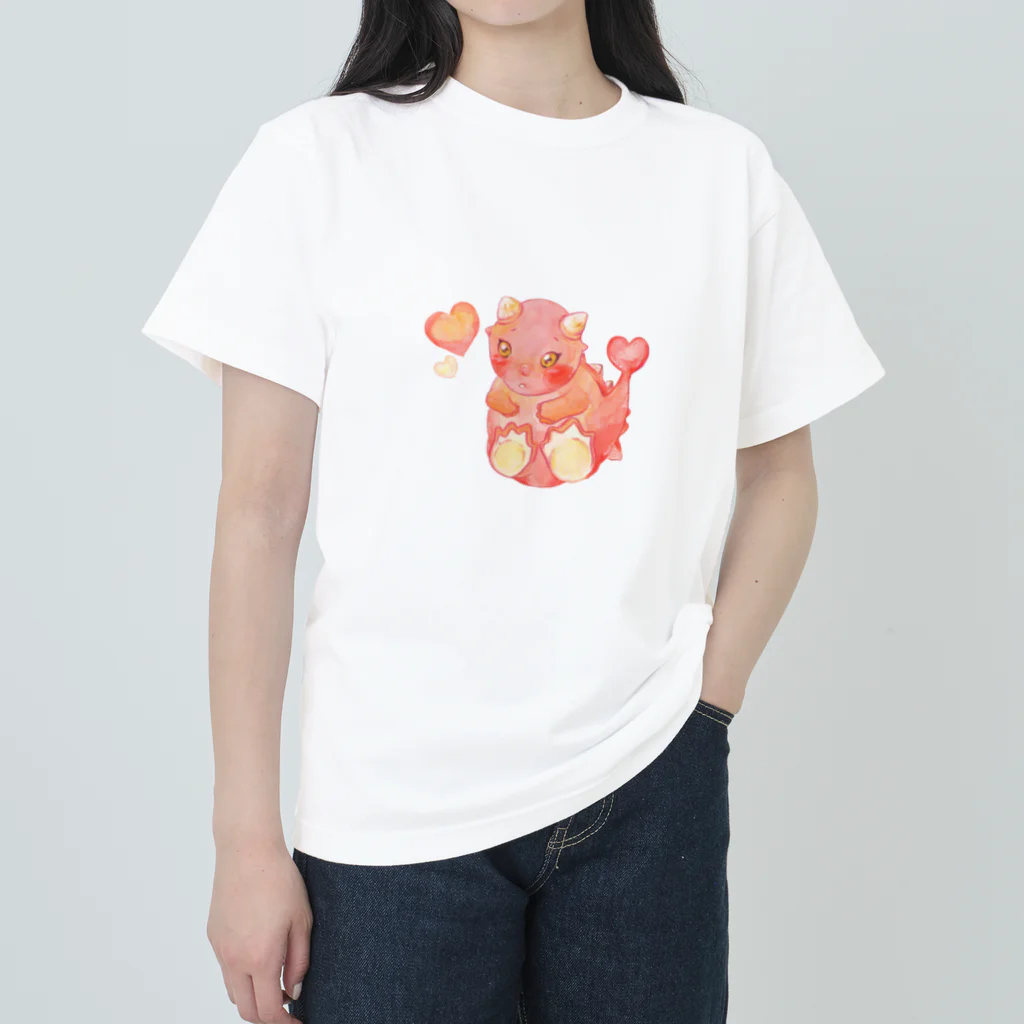 shibaririsのコロコロ♡アンキロサウルス　ベリー ヘビーウェイトTシャツ