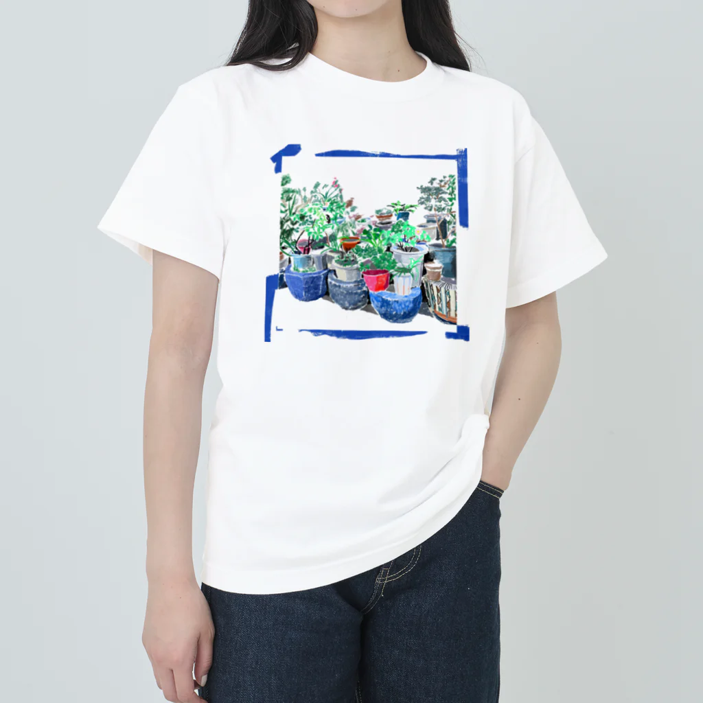 yuko maegawaのまちなか植木鉢 Heavyweight T-Shirt