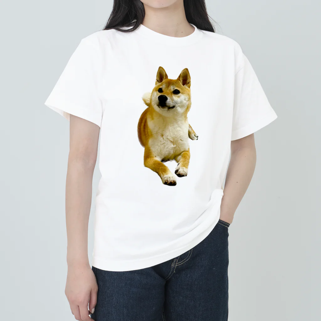 柴犬おかゆのグッズ販売店の柴犬おかゆ ヘビーウェイトTシャツ