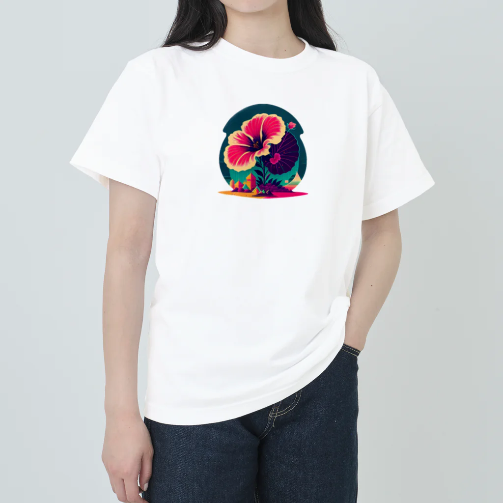 ozのハイビスカス🌺 ヘビーウェイトTシャツ