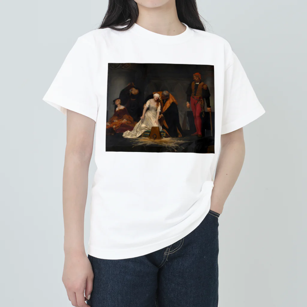 世界美術商店のレディ・ジェーン・グレイの処刑 / The Execution of Lady Jane Grey ヘビーウェイトTシャツ