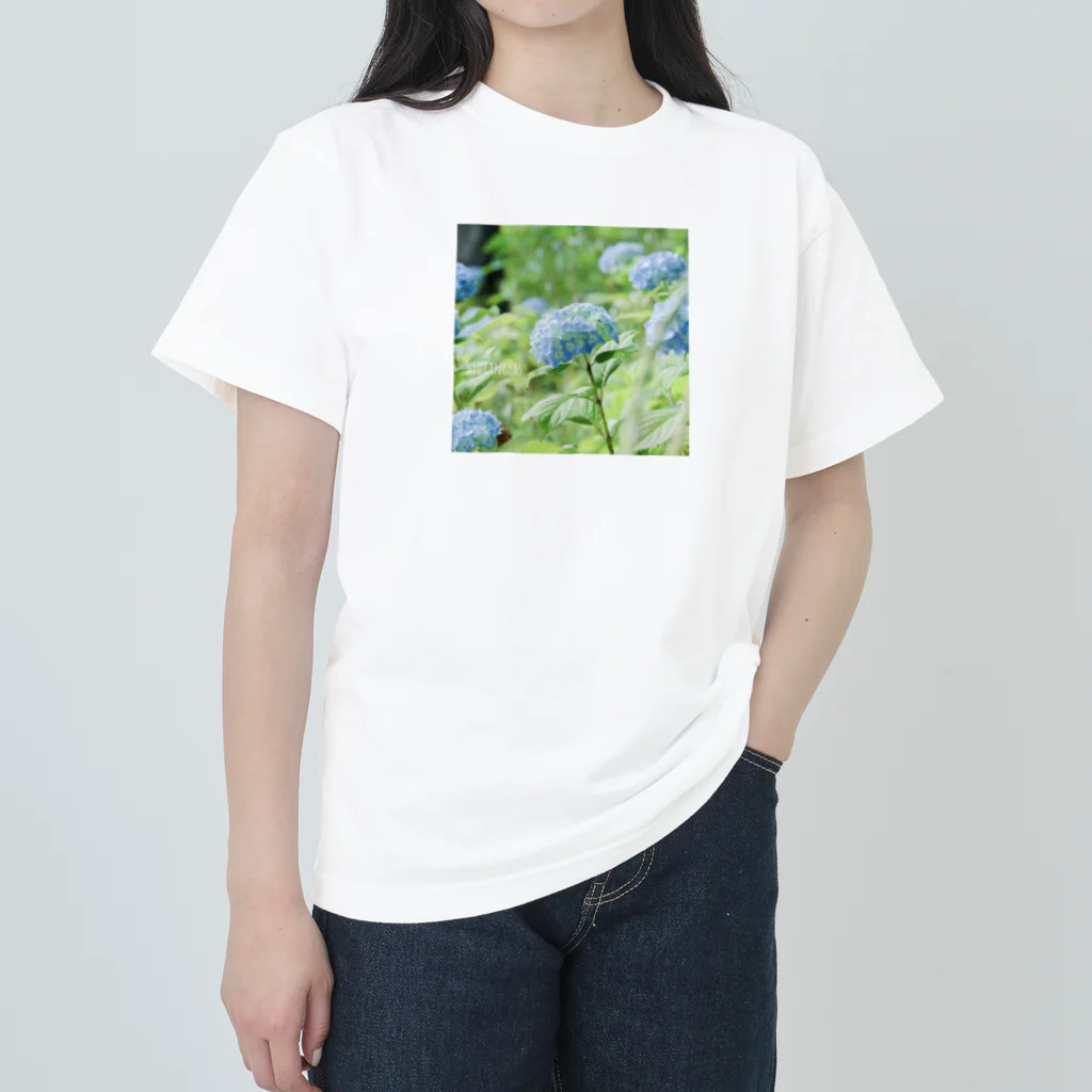 蛍石のhydrangeas ヘビーウェイトTシャツ